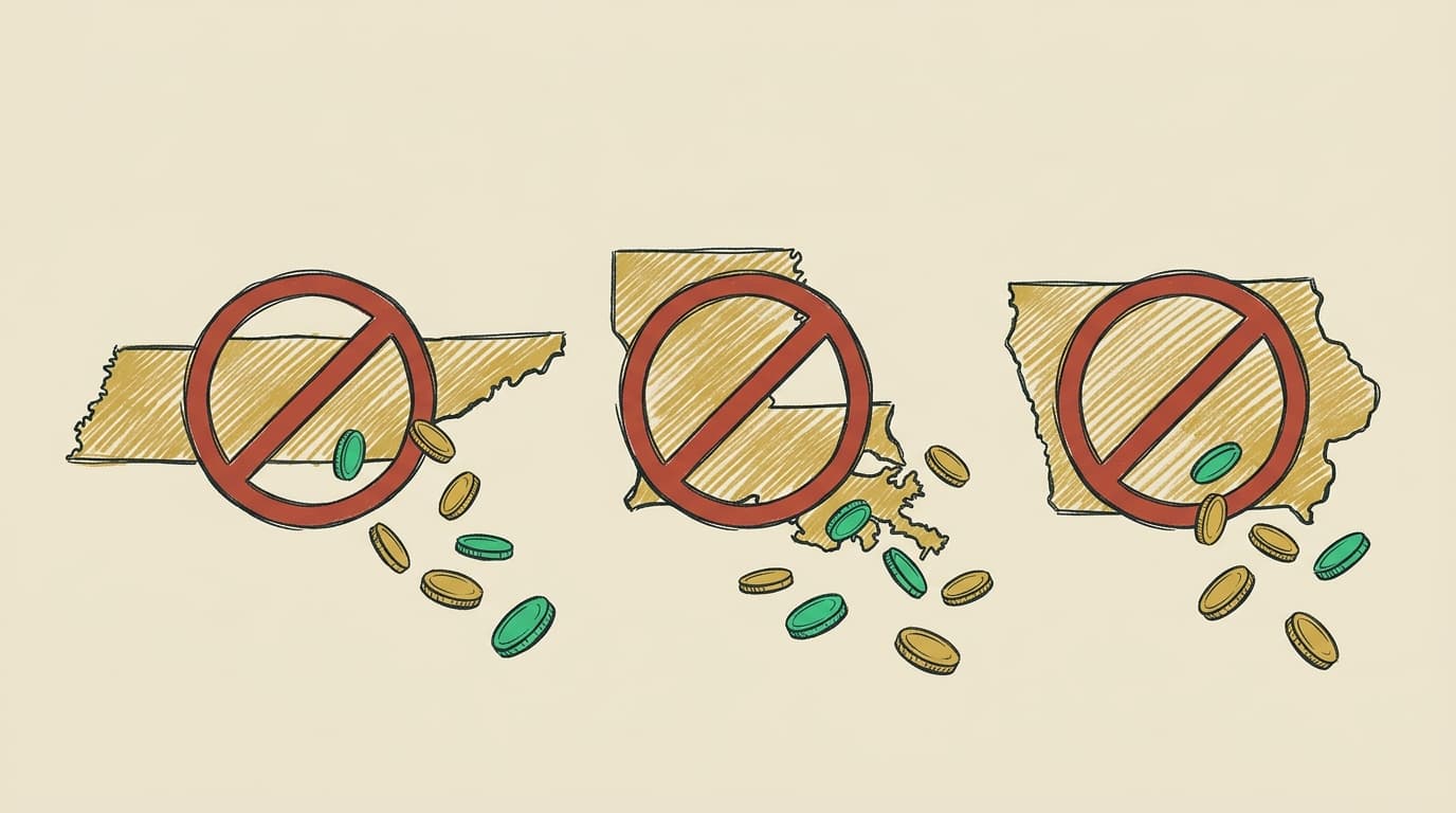 Tennessee, Louisiana, and Iowa Join May Sweepstakes Ban Wave